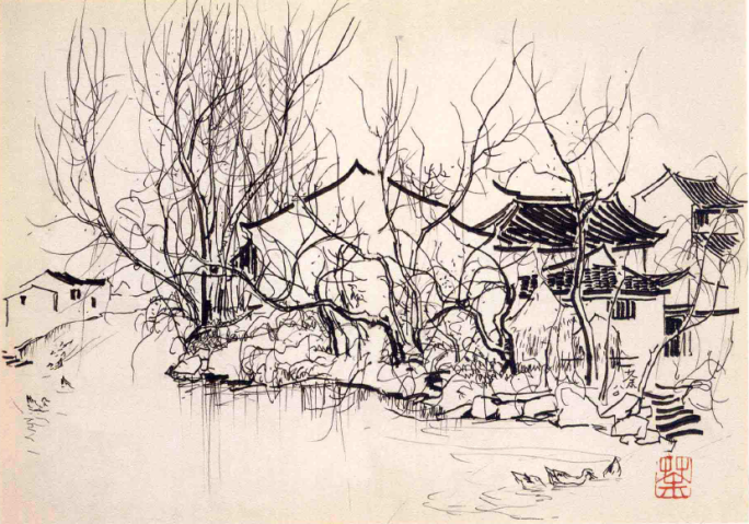 Wu Guanzhong's Dreams of Jiangnan | Chinese Paintings – Modern